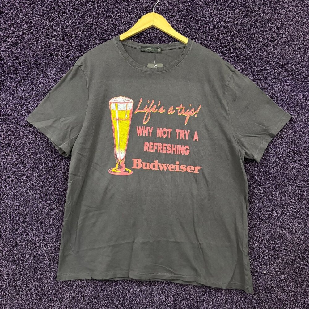 Budweiser Life's A Trip Try Budweiser T-Shirt Size XXL